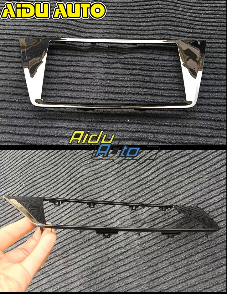 Для VW MQB touran MIB 3 CD 8," обшивка коробки черная краска радио рамка панель CD пластины