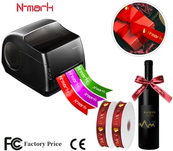 

Nmark Gift packing ribbon printer hot stamping digital satin ribbon printing machine