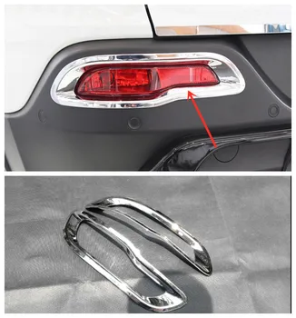 

ABS Chrome Accessories FOR Jeep Cherokee KL 2014 2015 2016 2017 2018 Car rear fog lamp light frame Cover Trim