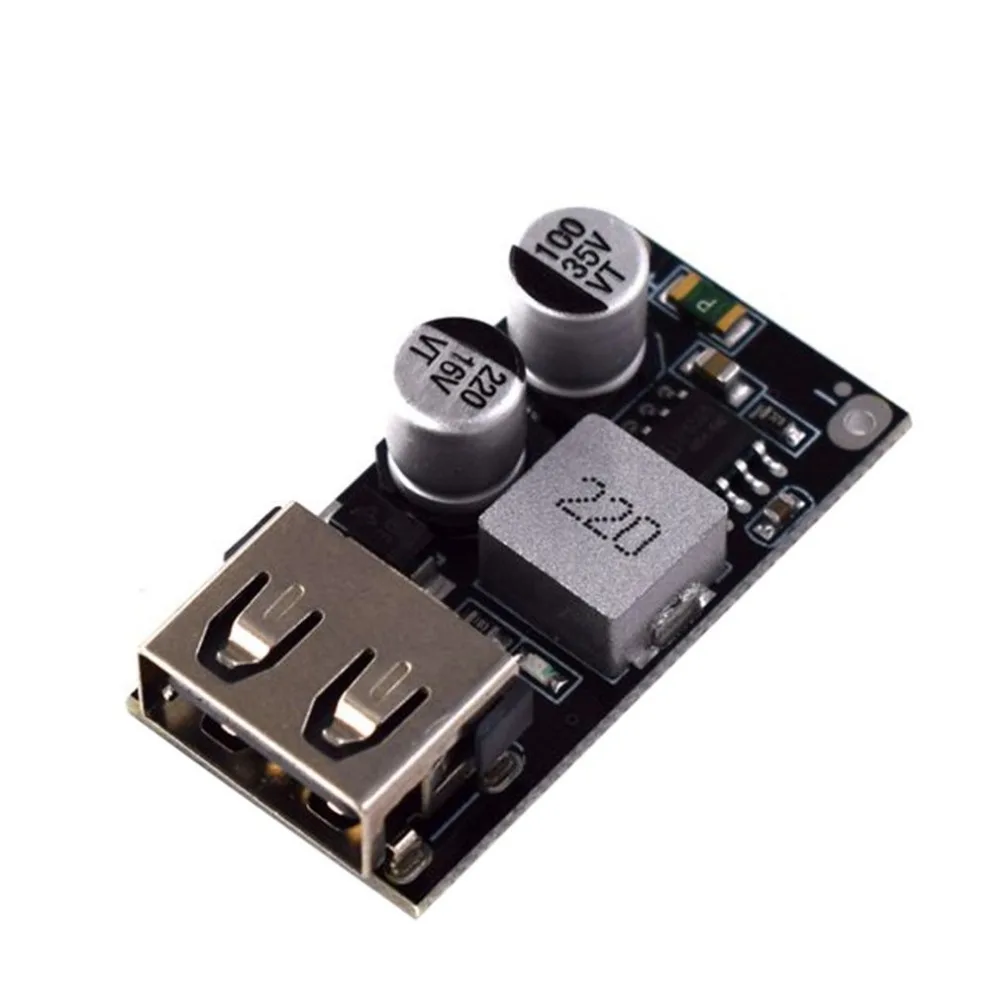 USB DC-DC понижающий преобразователь зарядки понижающий модуль 6 V-32 V 9 В, 12 В, 24 В постоянного тока для быстрого Зарядное устройство монтажной платы 3V 5V 12V