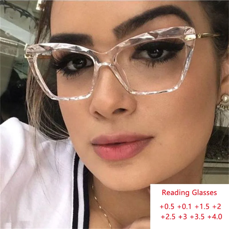 

Clear Cat Eye Spectacles Transparent Glasses Optical Frames Luxury Brand Fashion Reading Glasses armação de oculos feminino