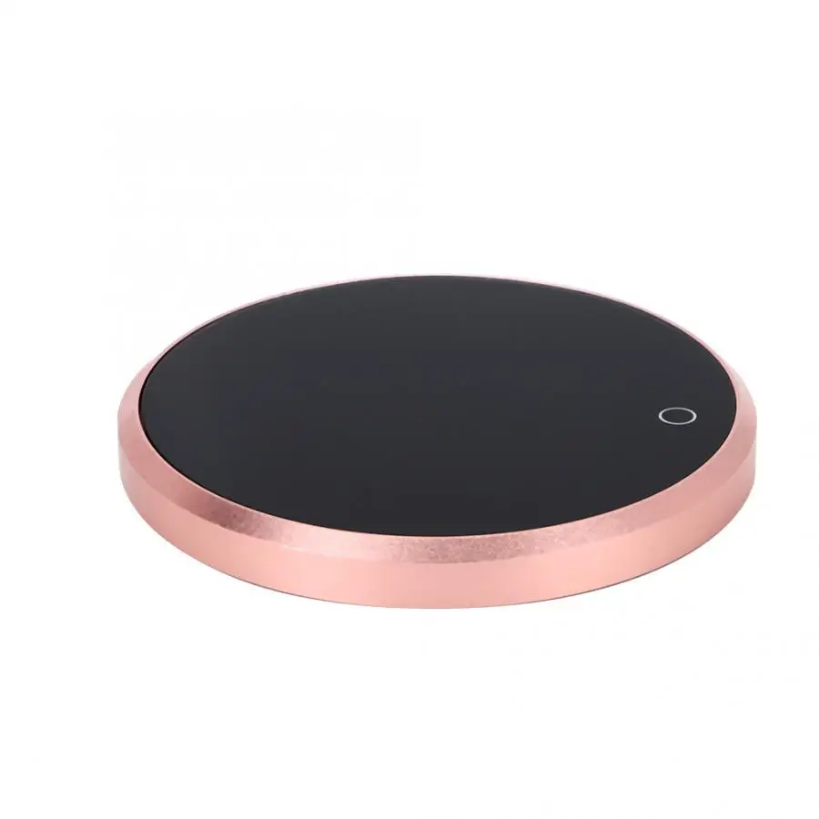 

Waterproof Touch Thermostat Heating Coaster Pad Electric Coffee Mug Warmer Gold Tool