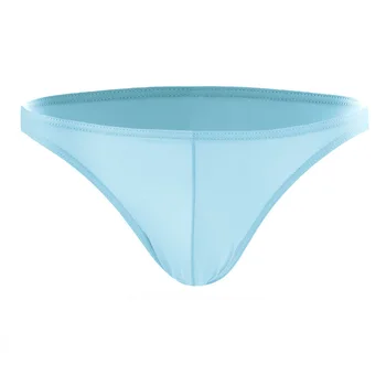 

Men's Sports Briefs Bulge Pouch Underwear Tanga Underpants Soft Ice Silk