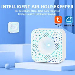 Tuya – détecteur intelligent de gaz, détecteur de CO2, détecteur de température, alarme, contrôle automatique, Wifi, boîte à Air 