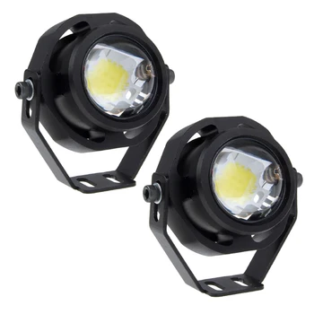 

2PCS Car Running Frog Light 10W 12V LED Car Fog Lamp DRL For Motorcycle Truck off Road Strong/Weak/Flashing 3 Modes Switching