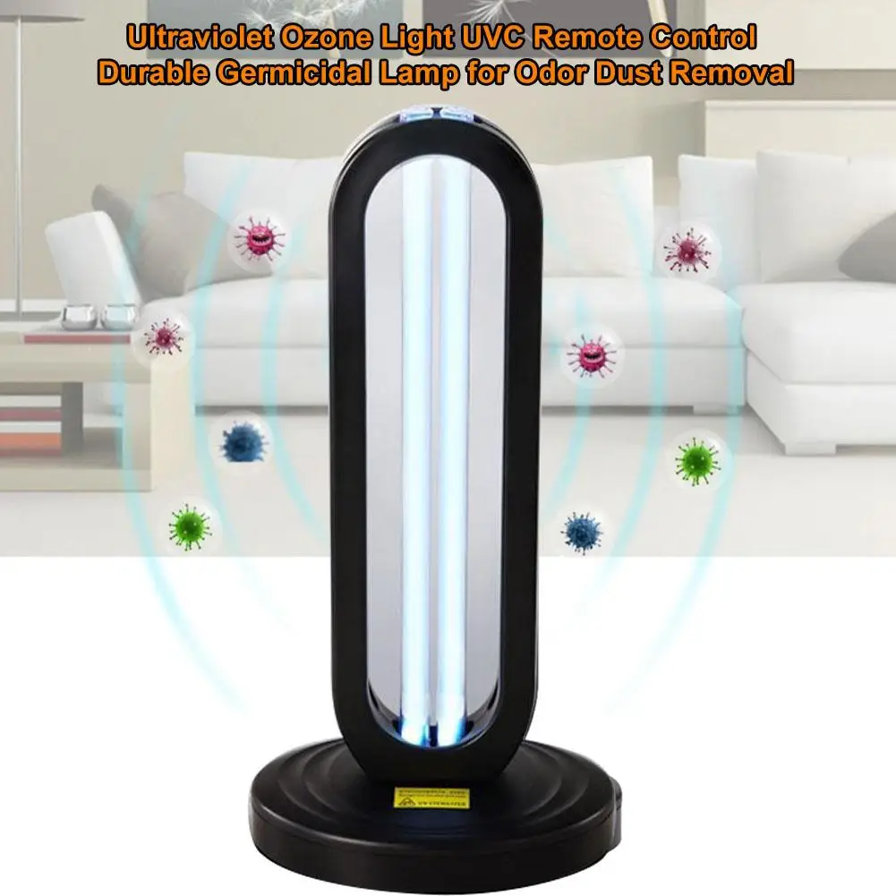 

38w Quartz UVC Sterilizer Kill Virus Remote Control Ozone Disinfection Light Kitchen Bathroom Timing Germicidal Lamp Kill Mites