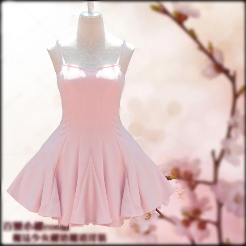 

Anime Card Captor Sakura Kinomoto Sakura Cosplay Costume Pink Lolita Dress Costumes