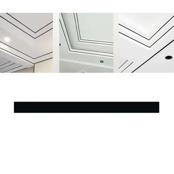 

Creative Wall Edges Sticker Simple Style Home Decor Sticker TV Background Wall Sticker(Black)