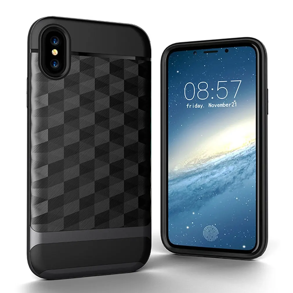 

Easy to Use & Remove 3D Ling Mirror Case Anti-Scratch Phone Shell Shock Absorbing Ultra Thin Back Cover for iphone X