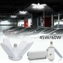 E27 60 Вт Светодиодный промышленный светильник для гаража, деформируемый потолочный светильник, светильник s магазины склады, мастерская 45 Вт 80 Вт, подвальная лампа