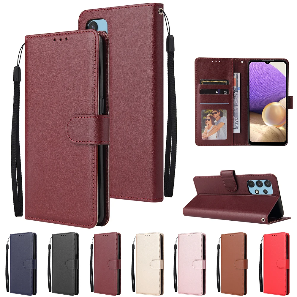 Flip Leather Wallet Case For Samsung Galaxy J2 J3 J4 J6 Plus J7 J8 2018 J5 2016 2017 Prime A01 Core A22 A31 A32 A41 A42 Cover 1
