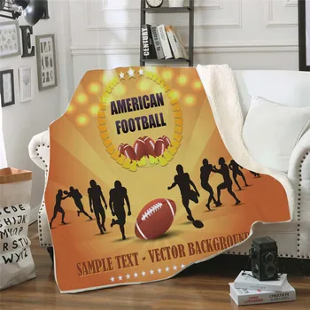 

Sport Football nap blankets children's blankets Living Room Bedroom for Kids Summer Throws Blanket Covers Flatsheet Item Featur