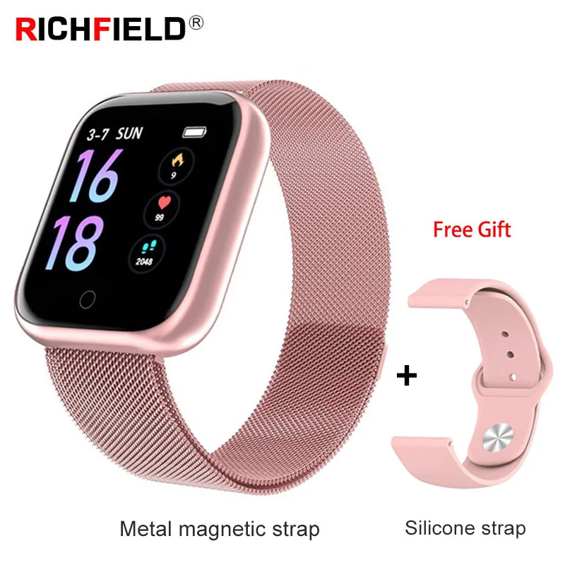

T80 Smart Bracelet IP67 1.3" Incoming Call SMS Magnetic Strap Blood Pressure Sleep Monitor Wristband Fitness Tracker Smart Band