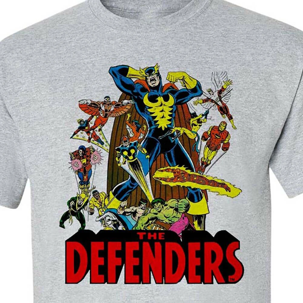 The Defenders T Shirt Men Women retro vintage Marvel cotton graphic Tee Shirt Fitness Slim Male Casual Fashion|T-Shirts| - AliExpress