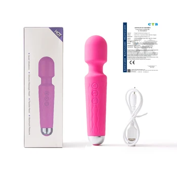 Wireless Dildos AV Vibrators Female Magic Wand Clitoris Stimulator USB Rechargeable Massager Goods Sexy Toys for Adults 18 2