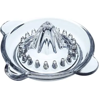 

Portable universial lead-free glass lemon orange juicer manual kitchen accessories tools hand pressed juice maker