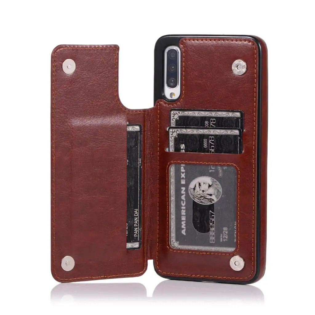 Retro Leather Wallet Stand Cover for Huawei P40 Pro Plus P30 Lite Mate 30 20 Card Slot Magnetic Clasp Shockproof Flip Phone Case 