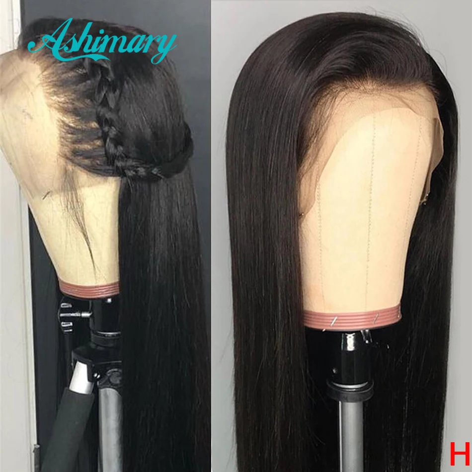 Perruque Cheveux Naturels Bresilien Lace Frontal Wig 360 Remy Lisse 13x4 360 Pre Emballe Avec Baby Hair Densite De 150 Densite De Densite Aliexpress