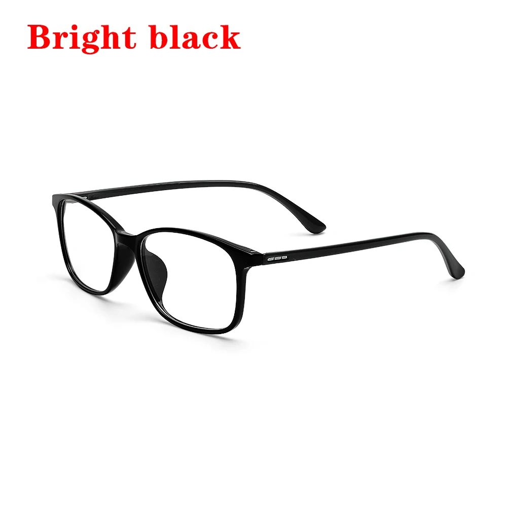 Bright black Очки для компьютера с защитой от синих лучей, женские и мужские, синий светильник, блокировка Glasse TR90, защита от УФ-излучения, очки для игр - Цвет оправы: Bright black