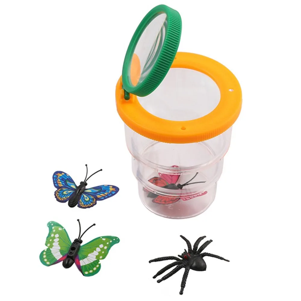 Коробка с жуком увеличивают наблюдение за насекомыми увеличительное стекло насекомые наблюдения эксперименты научная школа инструмент Детские игрушки