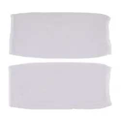 1 Pair White High Performance Heat Resistant Sleeves, Cut Resistant Sleeves, 22cm/8.6in