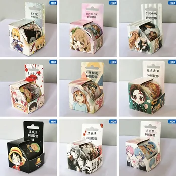 

New 4cm*5m Anime Demon Slayer Kimetsu No Yaiba Washi Tape DIY Cartoon Adhesive Tape Scrapbooking Label Stickers