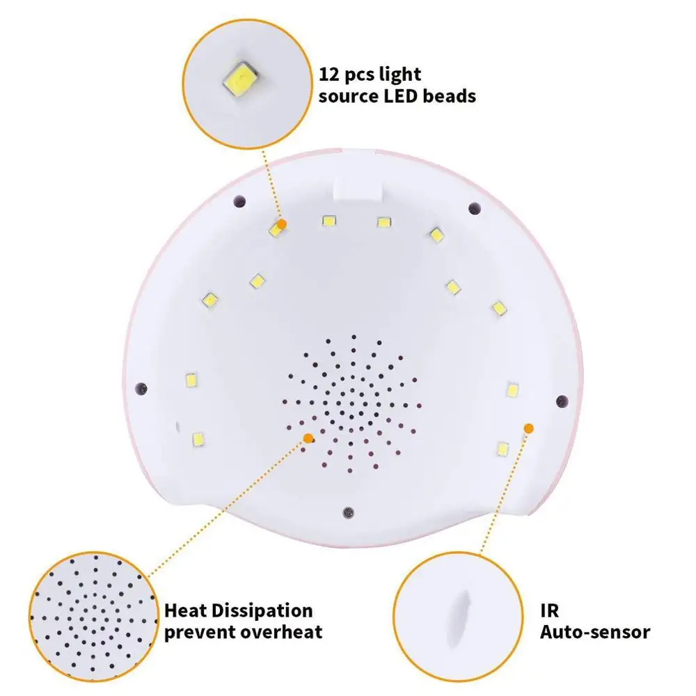 Женский ноготь инструмент лампа для ногтей Новая машина для ногтевой фототерапии Sunone 12 Светодиодный 36 Вт Светодиодная УФ-лампа для ногтей инструмент