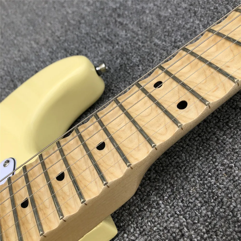 Электрогитары глубокий зубчатый клен гриф 21 Лады сливочный Yngwie Malmsteen ST гитара