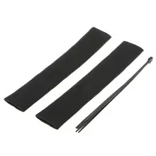 1 пара черные неопреновые мотоциклетные вилки гетры загрузки уплотнения носки чехлы протектор Прочный кабельные стяжки для дополнительной безопасности