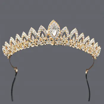 

Baroque Crystal Tiaras and Crowns for Queen Bridal Crown Bride Tiara Headband Prom Wedding Head Jewelry Hair Accessories