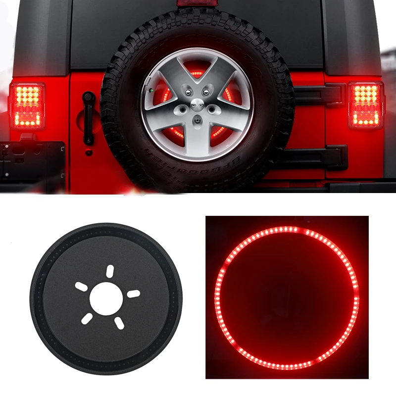 

NIC-LIGHT Led Brake Light For Jeep Wrangler Rear Spare Tire Wheel Brake Light For Jeep Wrangler JK TJ LJ YJ CJ JL