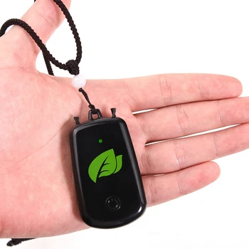 

Hanging Neck Air Purifier, Wearable Portable Car Oxygen Bar, USB Rechargeable Negative Ion Air Purifier Black