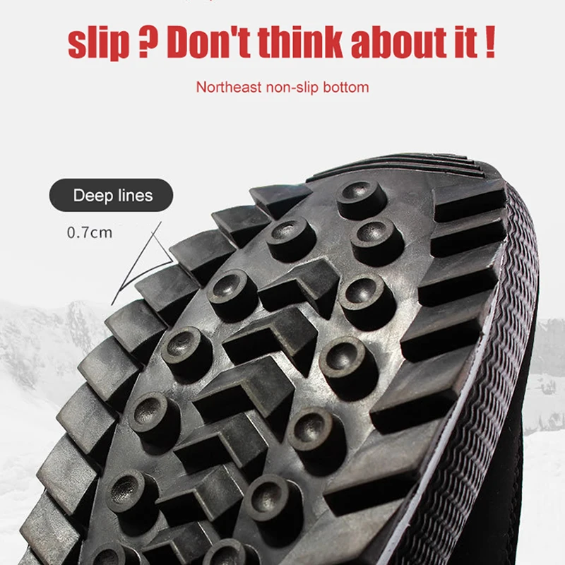 High quality Men Boots Winter Shoes Men Ankle Boots Waterproof Non-slip Warm Fur Flat Snow big size 36-47 кроссовки