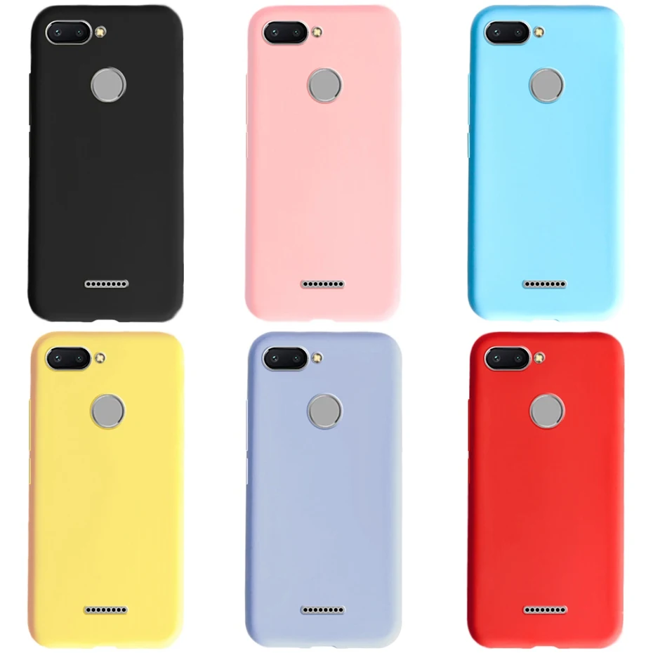 Чехол для Xiaomi Redmi 6 силиконовый мягкий чехол из ТПУ задние телефонные чехлы Redmi6