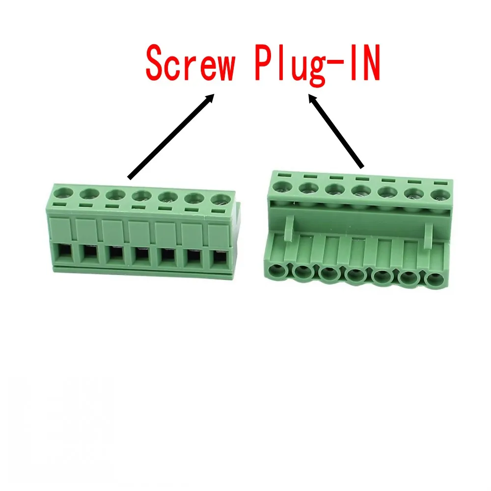 100PCS 피치 5.08mm 터미널 블록 커넥터 2EDG 5.08mm 2-12 핀 Pcb 나사 커넥터 터미널 블록 KF2EDG 소켓 PCB 나사