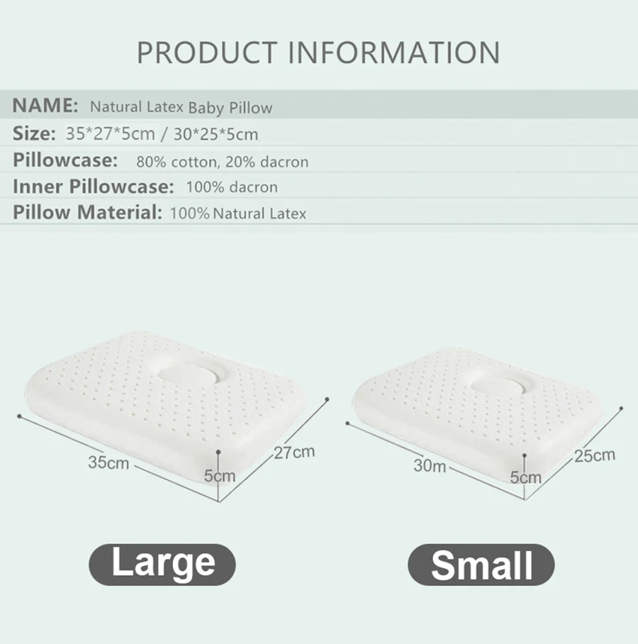 Thailand Natural Pure Kids Latex Pillow Young Kids Head Neck Spine Protective Pillow Head Shape Correcting-xq (8)