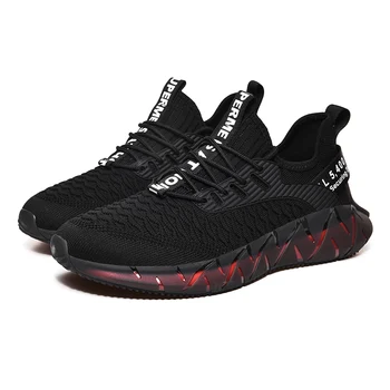 

2020 new mesh lightweight outdoor sports running shoes men transparent popcorn comfortable bottom sneakers men coconut shoes