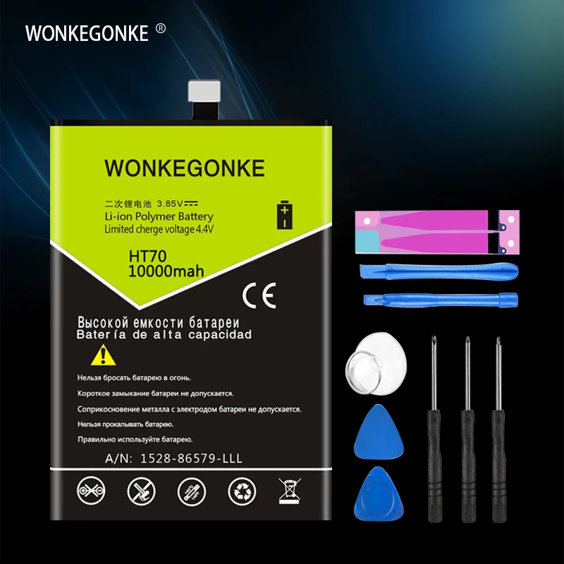 

WONKEGONKE For HOMTOM HT70 Battery mobile phone battery with tracking number