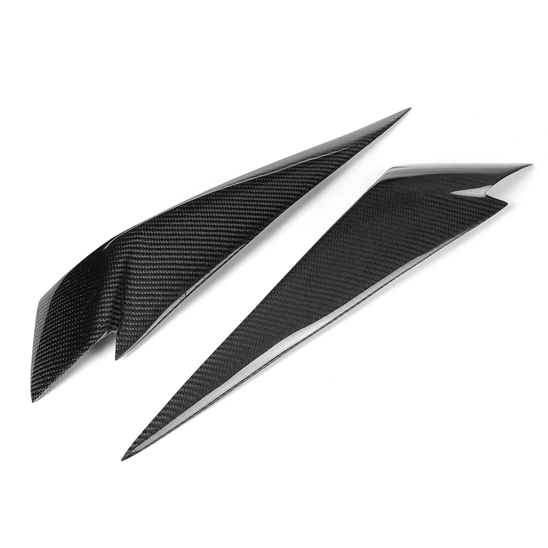 

1Pair Carbon Fiber Headlight Eyebrows Cover Eyelids Trim For Bmw X1 E84 2009-2014 Car Styling For Front Headlight