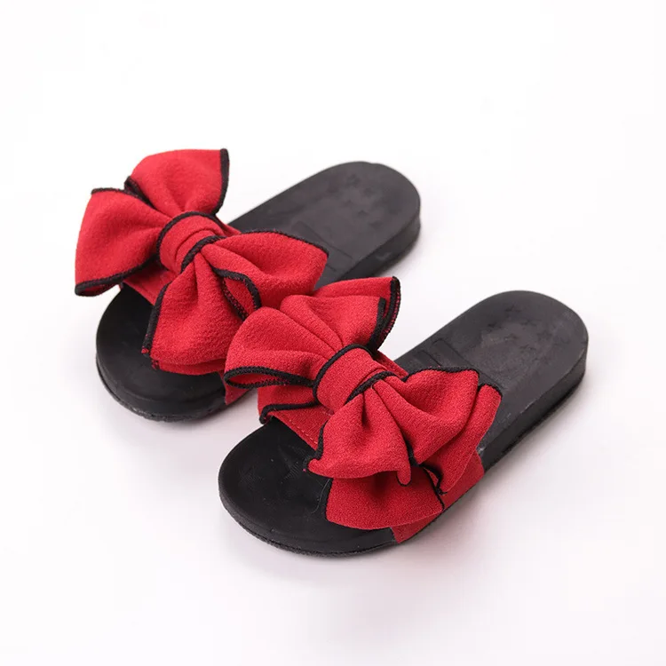 

2019 new children's shoes girls slippers summer bow sandals children's clothing girl princess slippers fashion beach shoes