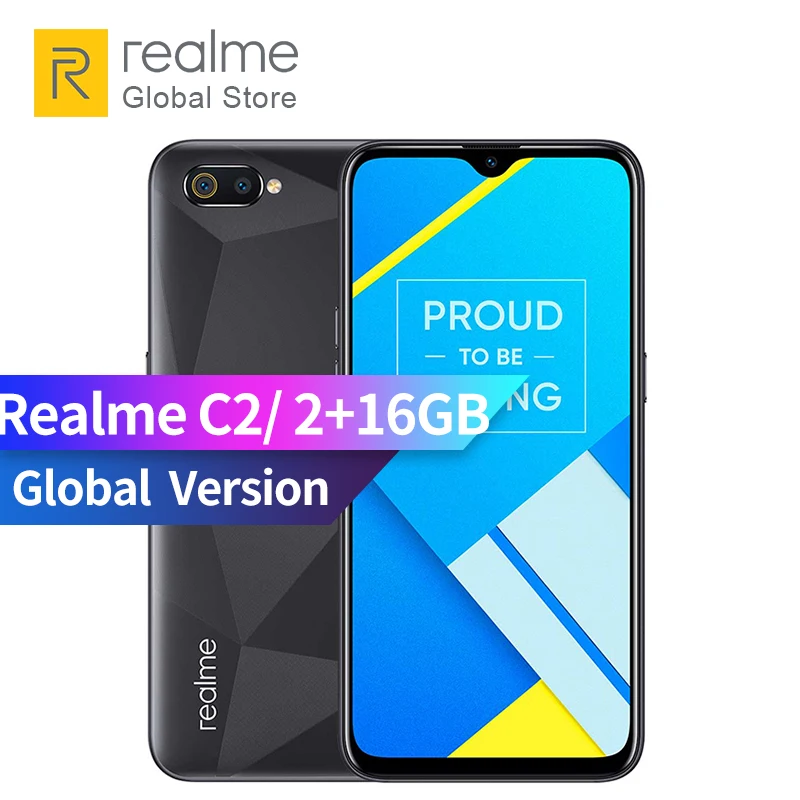 

Global Version OPPO realme C2 2GB RAM 16GB ROM MediaTek Helio P22 Full Screen Massive 4000mAh Full Day Battery Smartphone