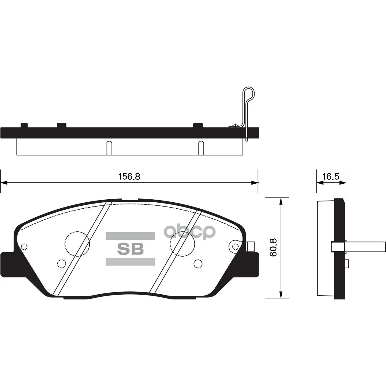 Колодки Тормозные Hyundai Santa Fe(Cm)/(Sm) 05-/Kia Sorento(Xm) 09- Передние Sangsin Brake Sp1246 Sangsin brake арт. SP1246