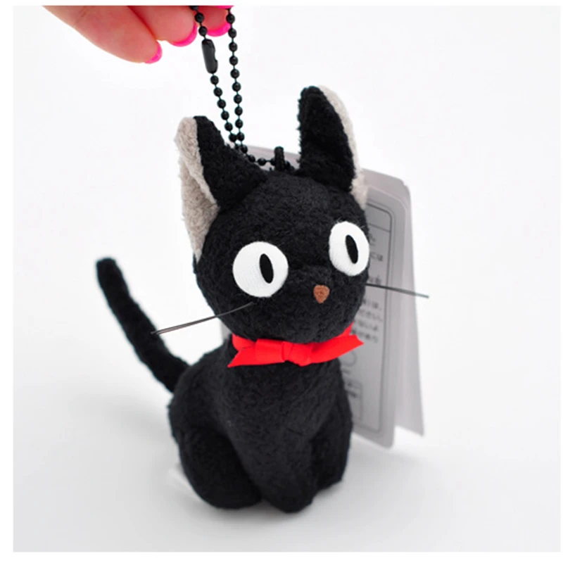 Студия Ghibli Хаяо Миядзаки Кики служба доставки черный JiJi плюшевые игрушки милый мини черный Кот Кики мягкая игрушка брелок кулон