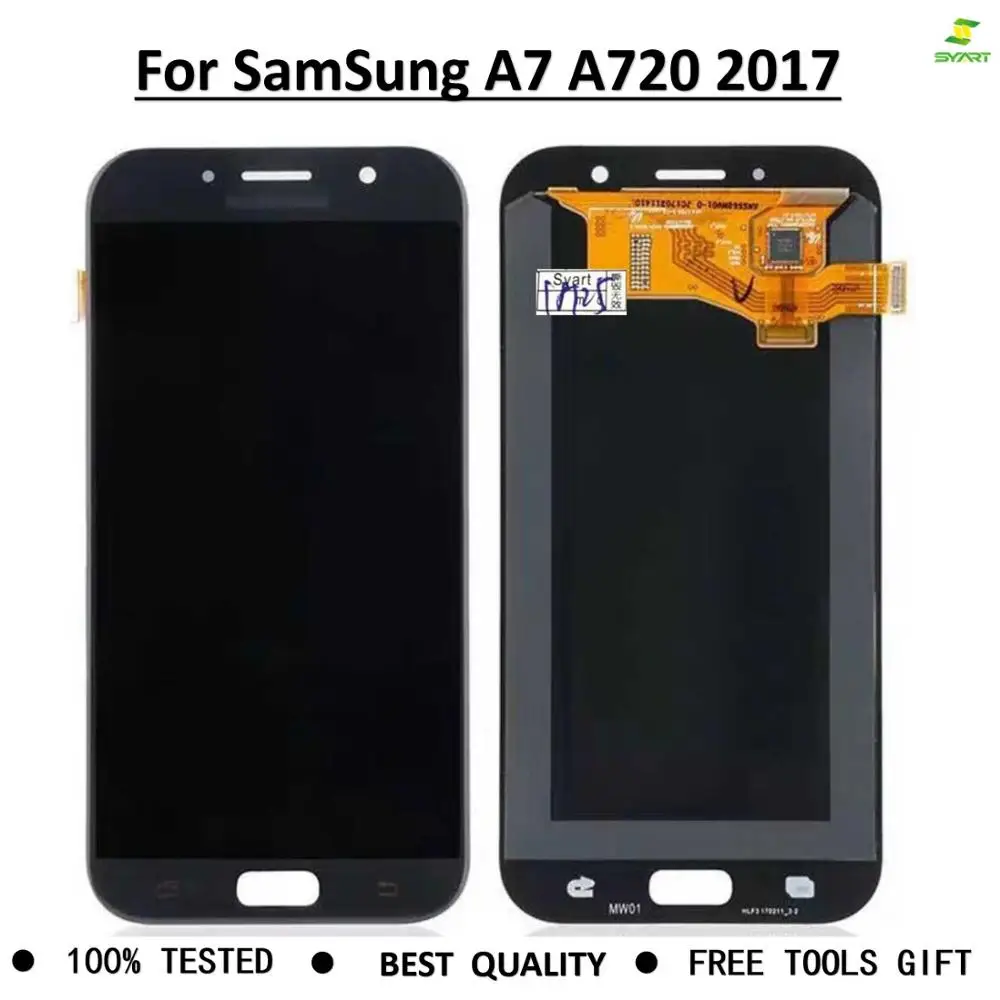 Дигитайзер экрана дисплея Замена для samsung Galaxy A720 A720F A720M SM-A720F lcd сенсорная сборка для Galaxy A7 lcd S