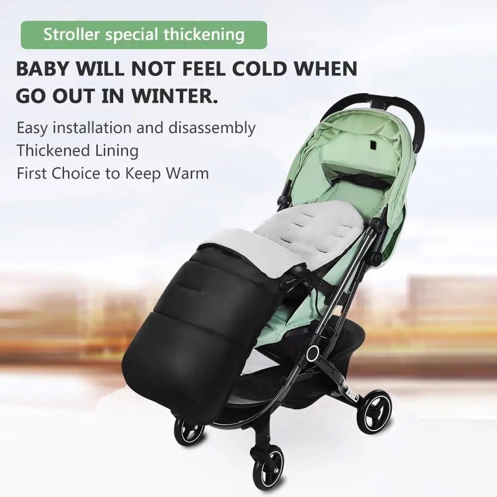 Baby Stroller Footmuff Windproof Down Cotton Warm Keeping Sleeping Bag for Winter Stroller Accessories Infant Warm Sleeping Bag