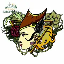 EARLFAMILY 13cm x 9.2cm Miss Owl Fine Decal Funny Car Stickers Bumper Trunk Truck Graphics Door Windshield Bumper Windows Oem