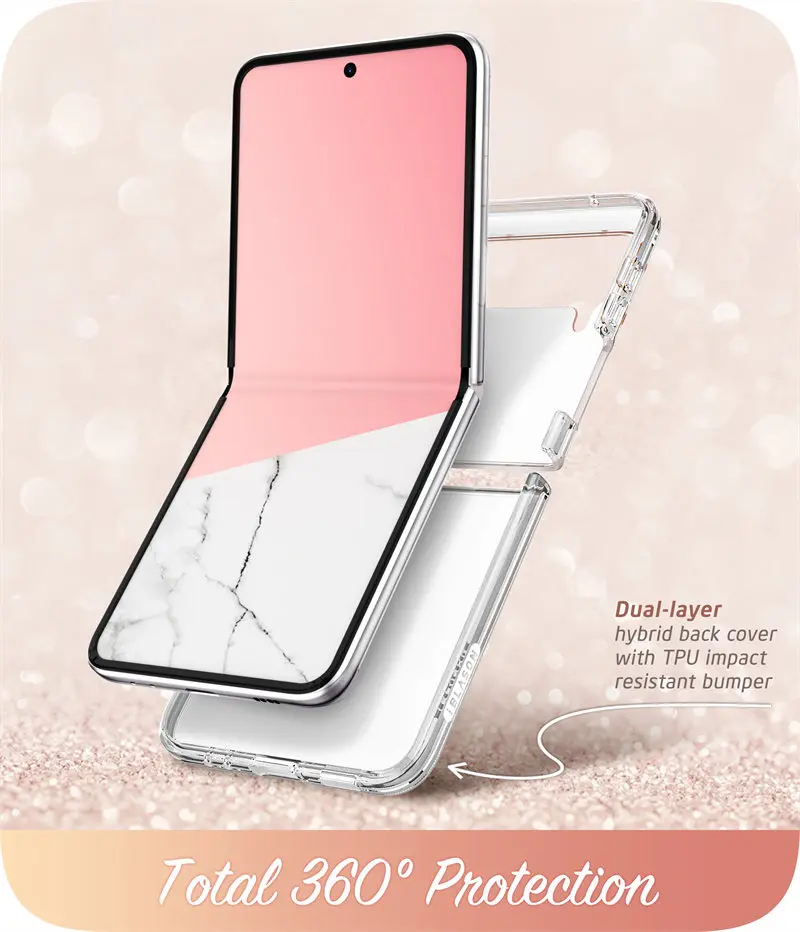 kawaii phone case samsung I-BLASON For Samsung Galaxy Z Flip 3 Case 5G (2021) Cosmo Slim Stylish Protective Bumper Case Without Built-in Screen Protector samsung silicone cover