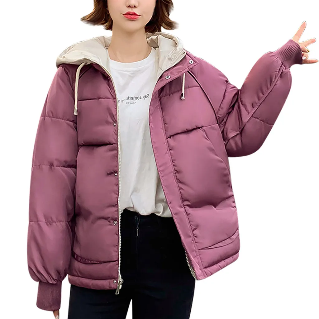 Womail/ г. Осенне-зимние куртки и пальто с хлопковой подкладкой, теплые пуховики на утином пуху женские тонкие пальто с капюшоном и длинными рукавами, верхняя одежда