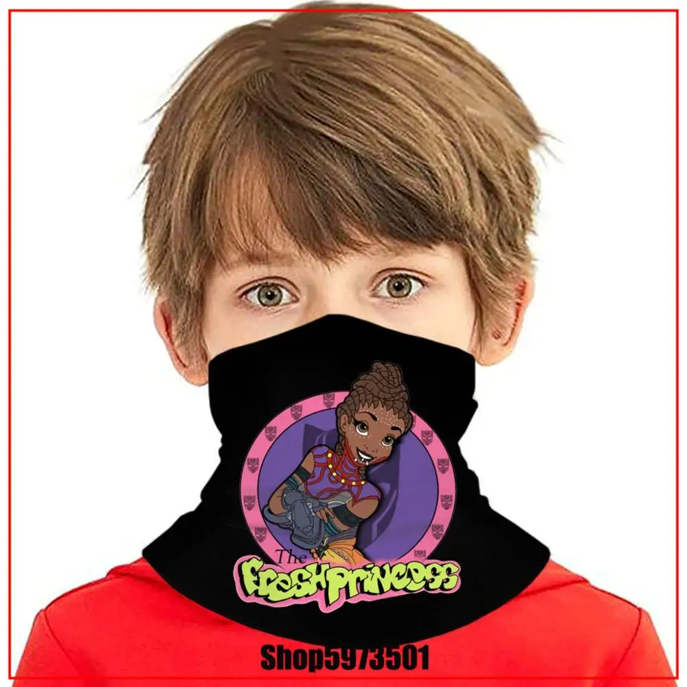 Fresh Princess Of Wakanda V2 Black Panther harry bandanas bandana scarf DIY As Face Mask reusable breathable Windproof Headwear |