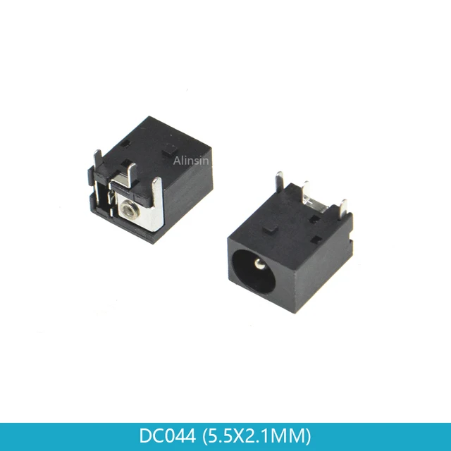 DC Connectors 10pcs Dc Power Jack Socket Female Dc005 5.5*2.1mm 5.5*2.5mm 3.5*1.35mm 5.5*2.1 5.5*2.5 3.5*1.3 Dc-002/005/044/044a/017